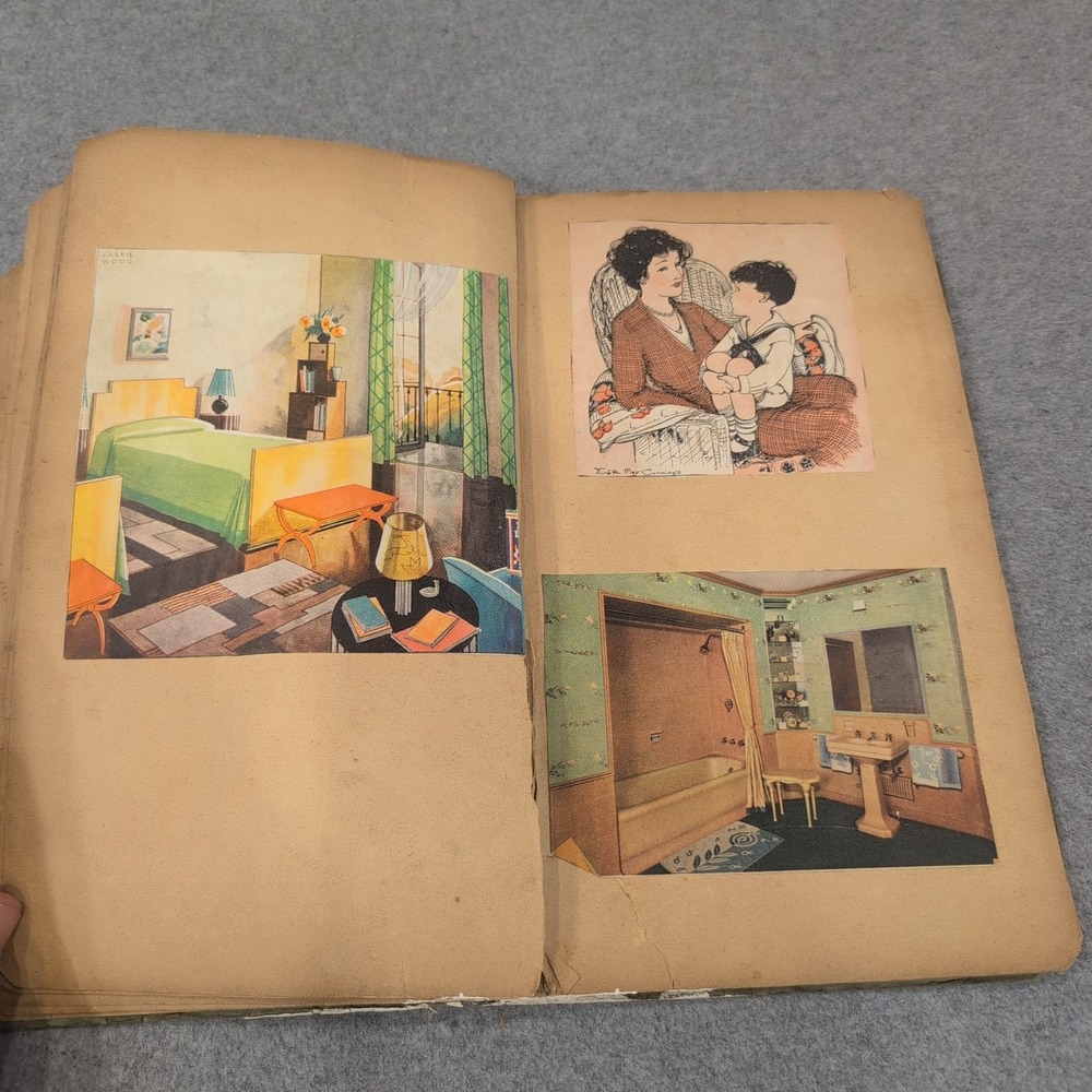 Vintage Handmade Scrapbook Mid-Century Illustrations Children Nursery Ephemera - Picture 5 of 5
